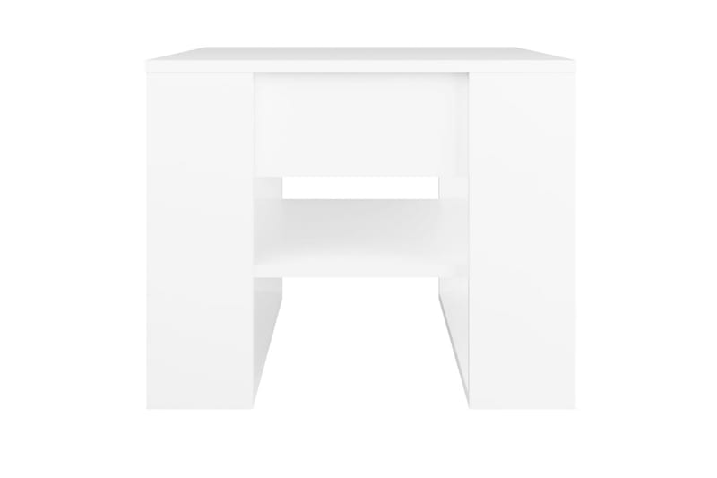 Sohvapöytä valkoinen 55,5x55x45 cm tekninen puu - Valkoinen - Huonekalut - Pöytä & ruokailuryhmä - Sohvapöytä