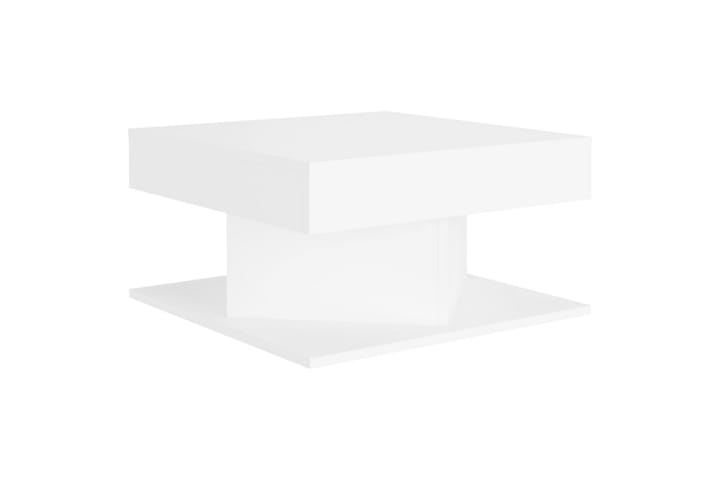 Sohvapöytä valkoinen 57x57x30 cm lastulevy - Valkoinen - Sohvapöytä