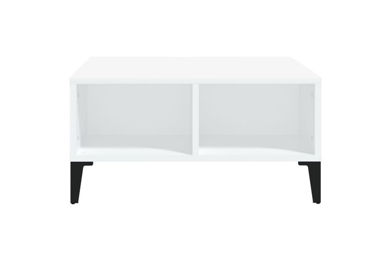 Sohvapöytä valkoinen 60x60x30 cm lastulevy - Huonekalut - Pöytä & ruokailuryhmä - Sohvapöytä