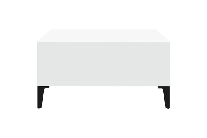 Sohvapöytä valkoinen 60x60x30 cm lastulevy - Sohvapöytä
