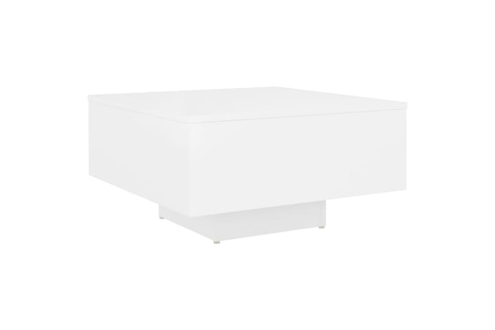 Sohvapöytä valkoinen 60x60x31,5 cm lastulevy - Sohvapöytä
