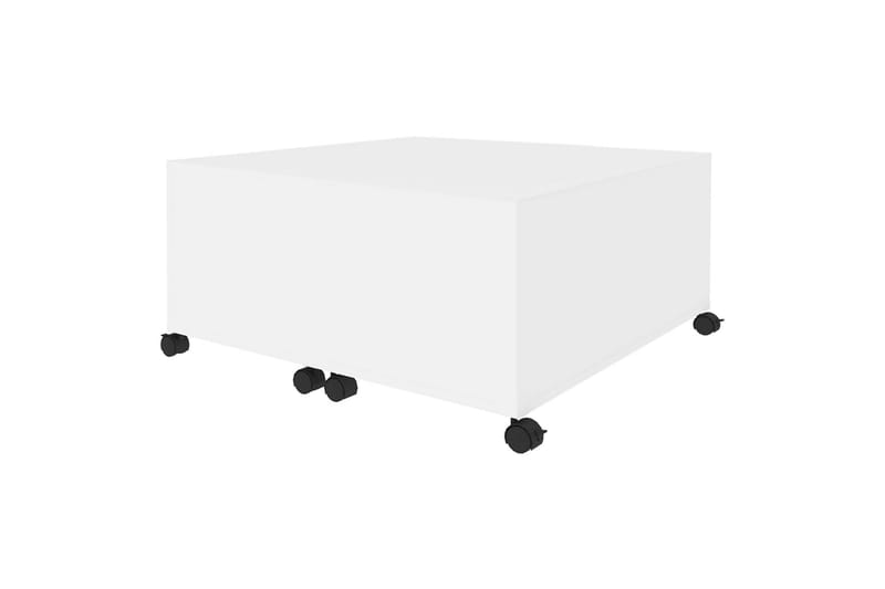 Sohvapöytä valkoinen 75x75x38 cm lastulevy - Huonekalut - Pöytä & ruokailuryhmä - Sohvapöytä