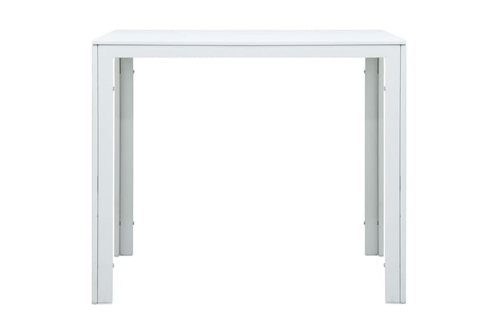 Sohvapöytä valkoinen 78x78x74 cm HDPE puutyyli - Valkoinen - Sohvapöytä