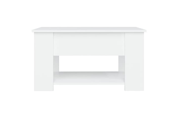 Sohvapöytä valkoinen 79x49x41 cm tekninen puu - Valkoinen - Sohvapöytä