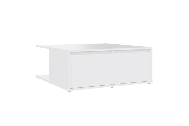 Sohvapöytä valkoinen 80x80x31 cm lastulevy - Huonekalut - Pöytä & ruokailuryhmä - Sohvapöytä