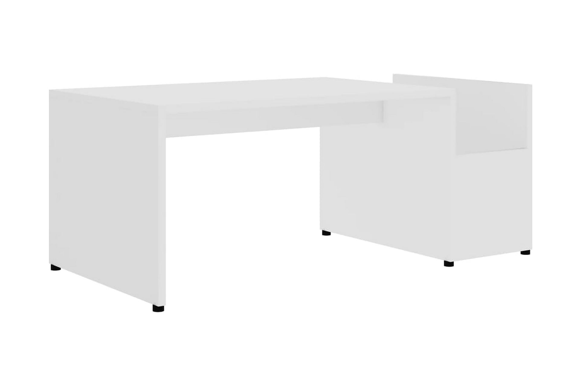 Sohvapöytä valkoinen 90x45x35 cm lastulevy - Valkoinen - Huonekalut - Pöytä & ruokailuryhmä - Sohvapöytä