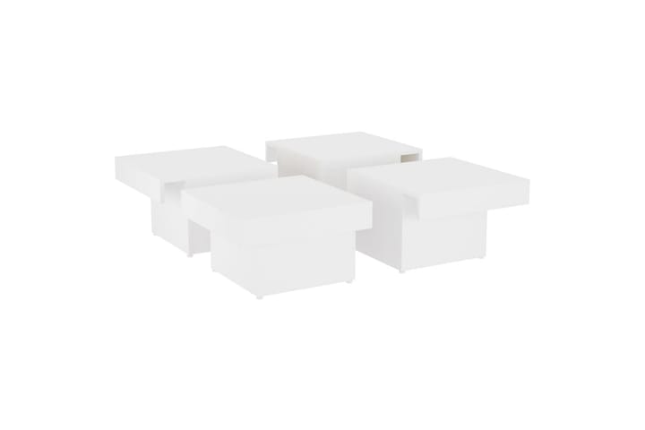 Sohvapöytä valkoinen 90x90x28 cm lastulevy - Sohvapöytä