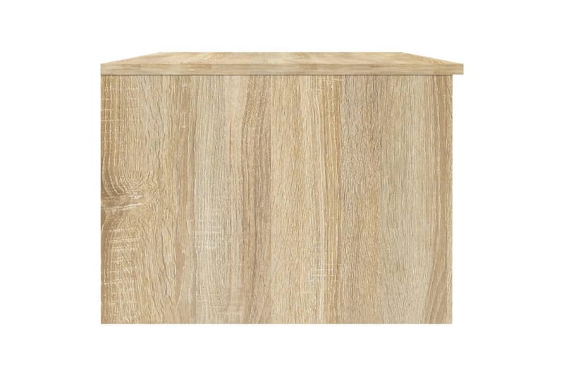 Sohvapöytä valkoinen ja Sonoma-tammi 102x50x36 cm tekninen p - Beige - Huonekalut - Pöytä & ruokailuryhmä - Sohvapöytä