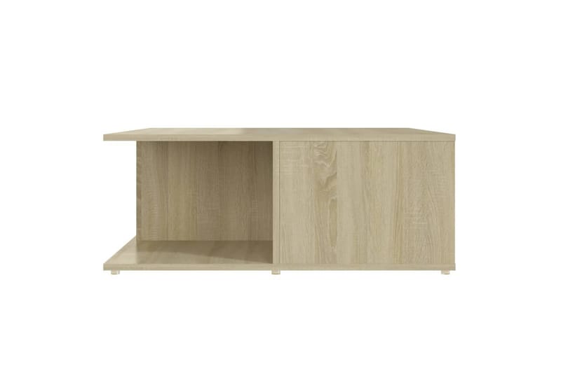 Sohvapöytä valkoinen ja Sonoma-tammi 80x80x31 cm lastulevy - Huonekalut - Pöytä & ruokailuryhmä - Sohvapöytä
