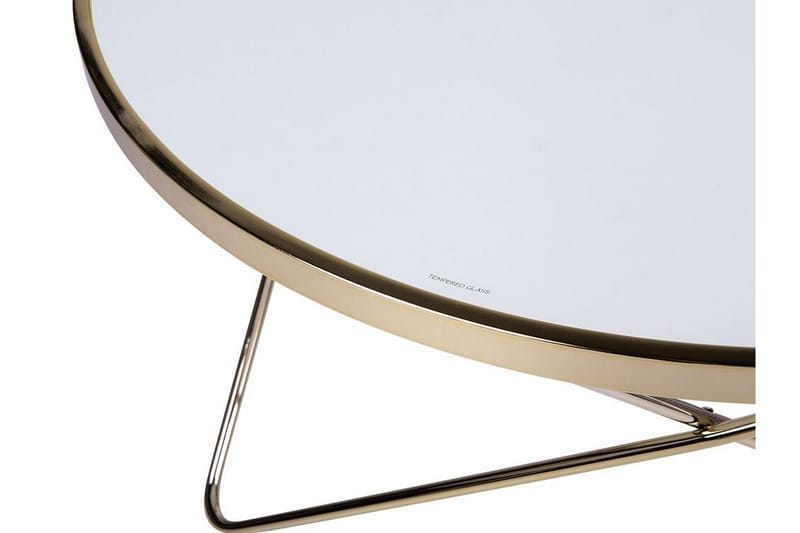 Sohvapöytä Vanlaarhoven 80 cm Pyöreä - Valkoinen - Huonekalut - Pöytä & ruokailuryhmä - Sohvapöytä