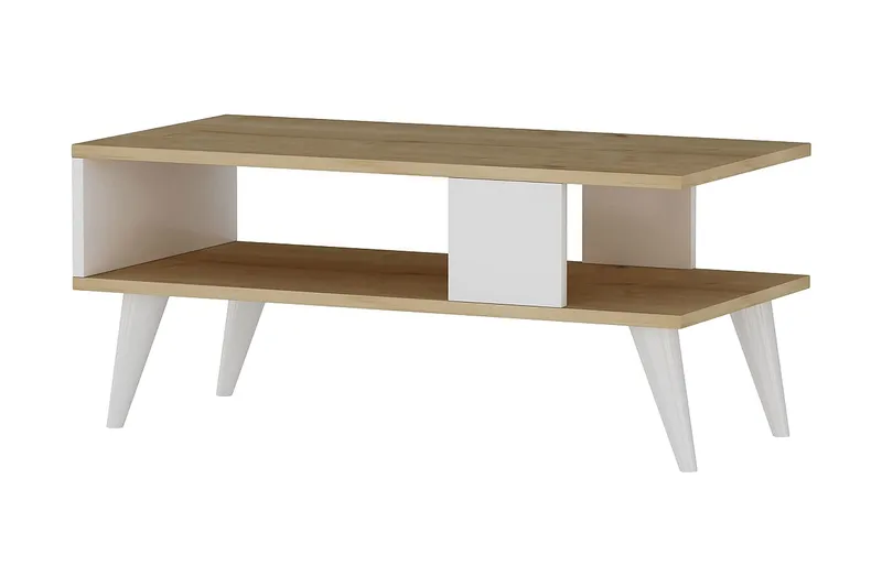 Sohvapöytä Vergale 90x40x90 cm, Valkoinen