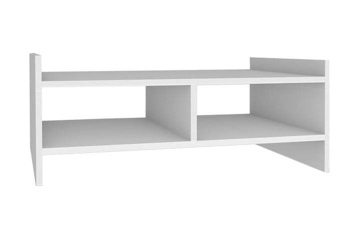 Sohvapöytä Vernus 90 cm Säilytyksellä Hyllyt - Valkoinen - Sohvapöytä