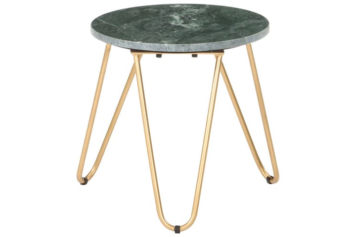 Sohvapöytä vihreä 40x40x40 cm aito kivi marmorikuviolla - Sohvapöytä