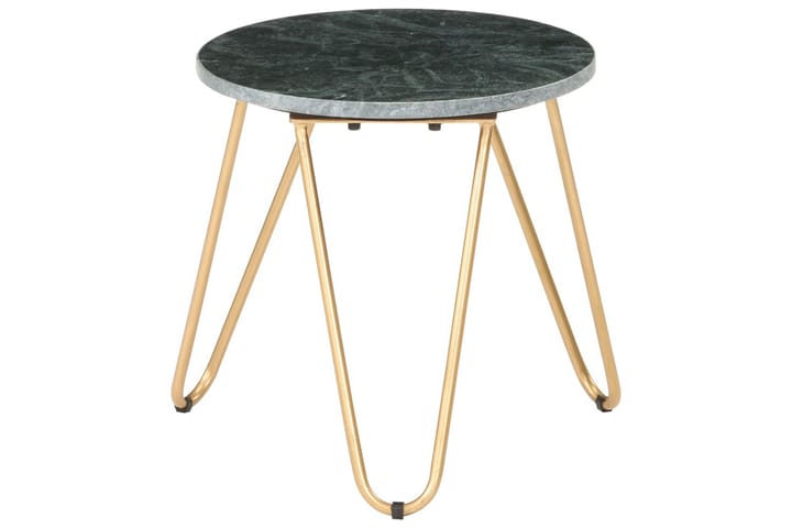 Sohvapöytä vihreä 40x40x40 cm aito kivi marmorikuviolla - Sohvapöytä