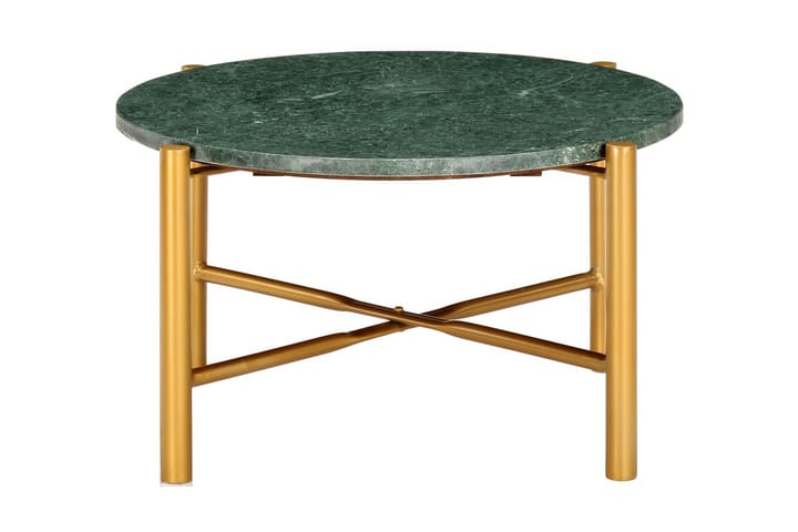 Sohvapöytä vihreä 60x60x35 cm aito kivi marmorikuviolla - Vihreä - Sohvapöytä