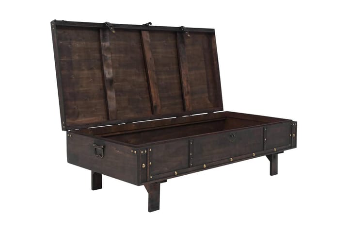 Sohvapöytä vintagetyyli puu 120x55x35 cm - Ruskea - Sohvapöytä