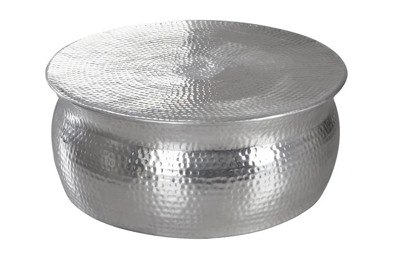 Sohvapöytä Vivie 75 cm Pyöreä, Hopea