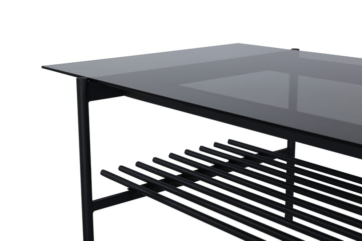 Sohvapöytä Von Staf 120 cm Lasi/Musta - Sohvapöytä