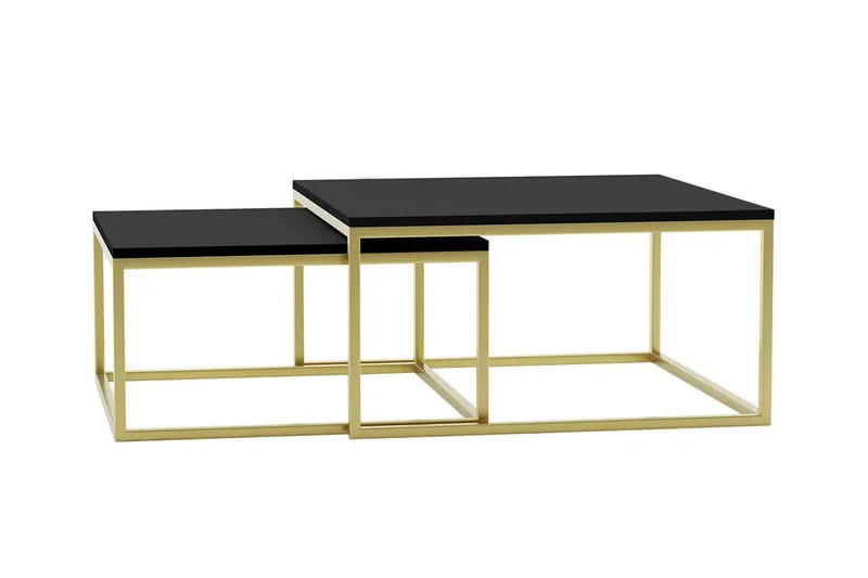 Sohvapöytä Wardner 76 cm, Musta