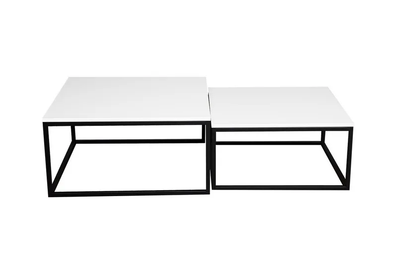 Sohvapöytä Wardner 76 cm, Valkoinen