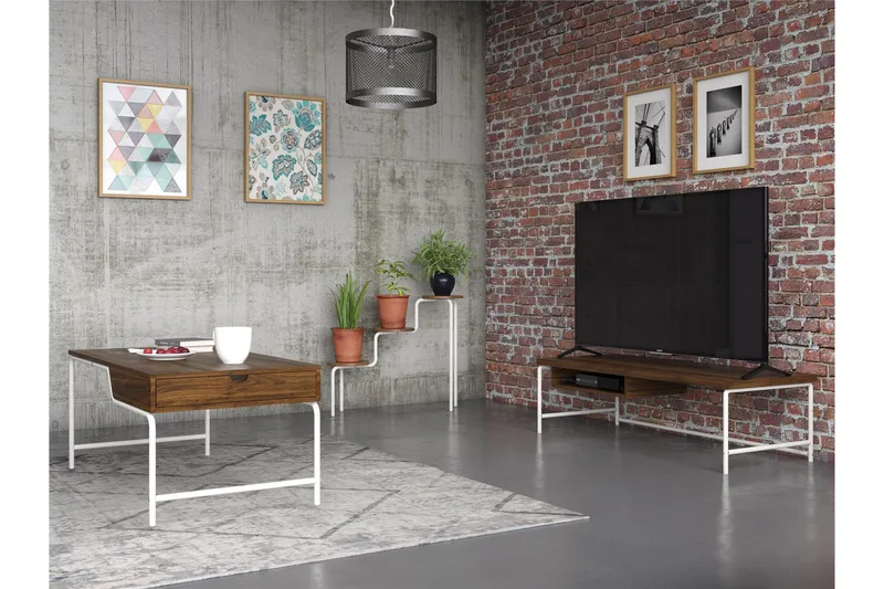 Sohvapöytä Webster - Pähkinä - Huonekalut - P öytä & ruokailuryhmä - Sohvapöytä