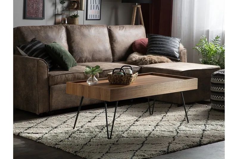 Sohvapöytä Welton 100 cm - Puu/Luonnonväri - Huonekalut - Pöytä & ruokailuryhmä - Sohvapöytä