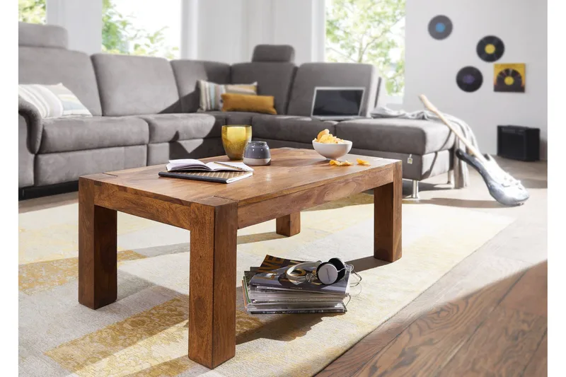 Sohvapöytä Wicher 110 cm - Massiivi Puu - Huonekalut - Pöytä & ruokailuryhmä - Sohvapöytä