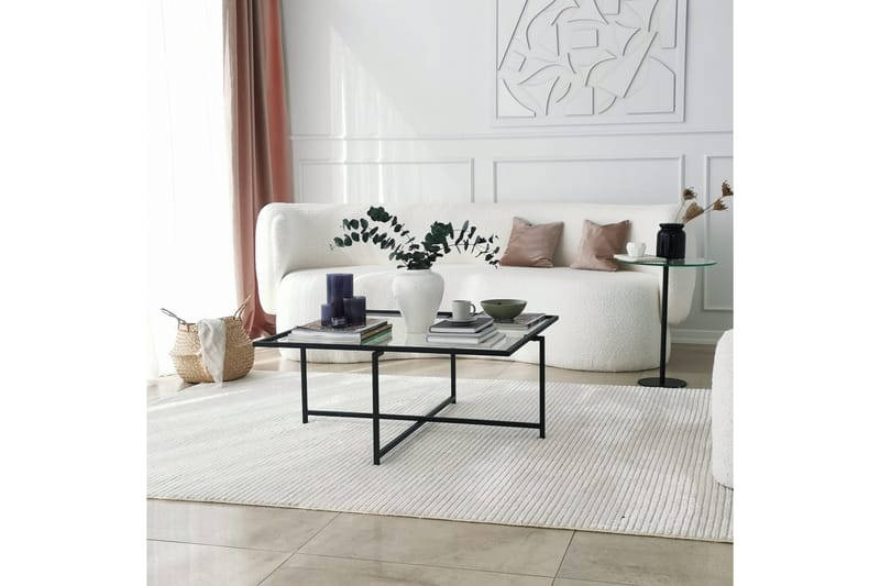 Sohvapöytä Wifst 85x35x85 cm - Musta - Huonekalut - Pöytä & ruokailuryhmä - Sohvapöytä