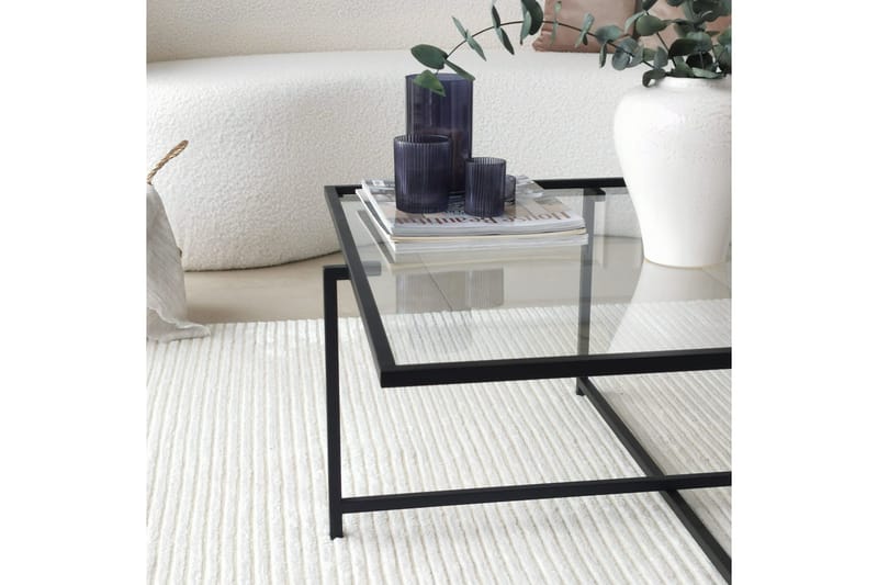 Sohvapöytä Wifst 85x35x85 cm - Musta - Huonekalut - Pöytä & ruokailuryhmä - Sohvapöytä