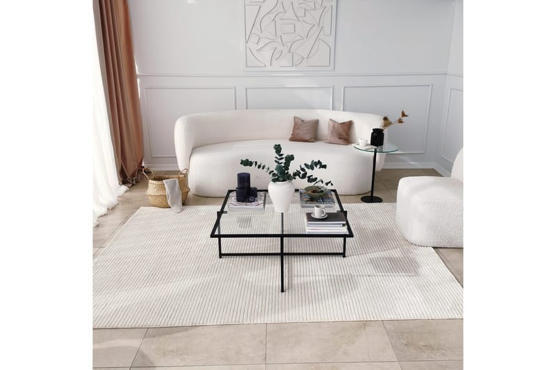 Sohvapöytä Wifst 85x35x85 cm - Musta - Huonekalut - Pöytä & ruokailuryhmä - Sohvapöytä