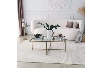 Sohvapöytä Wifst 94x35x94 cm - Kulta - Huonekalut - Pöytä & ruokailuryhmä - Sohvapöytä