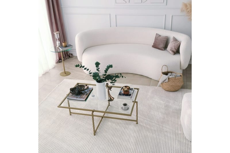 Sohvapöytä Wifst 94x35x94 cm - Kulta - Huonekalut - Pöytä & ruokailuryhmä - Sohvapöytä