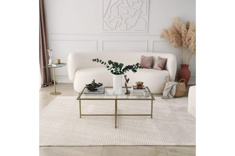 Sohvapöytä Wifst 94x35x94 cm - Kulta - Huonekalut - Pöytä & ruokailuryhmä - Sohvapöytä