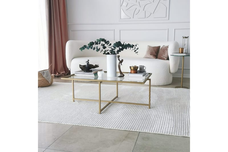 Sohvapöytä Wifst 94x35x94 cm - Kulta - Huonekalut - Pöytä & ruokailuryhmä - Sohvapöytä