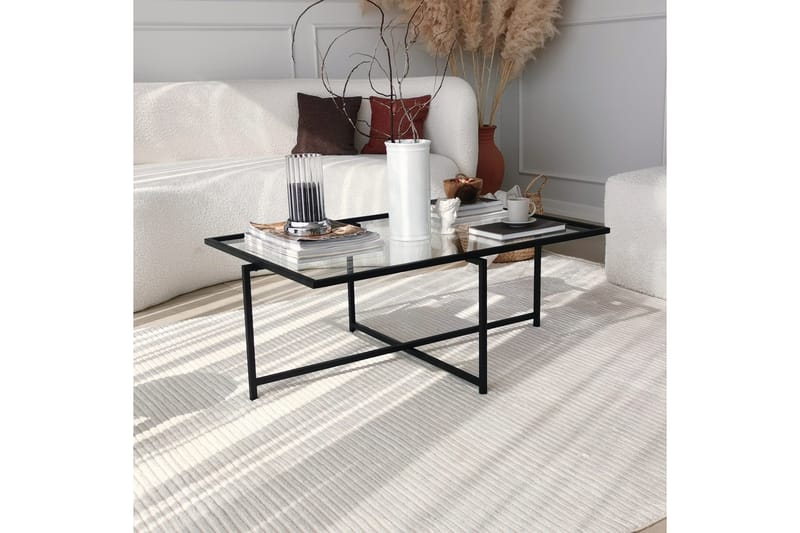 Sohvapöytä Wifst 94x35x94 cm - Musta - Huonekalut - Pöytä & ruokailuryhmä - Sohvapöytä