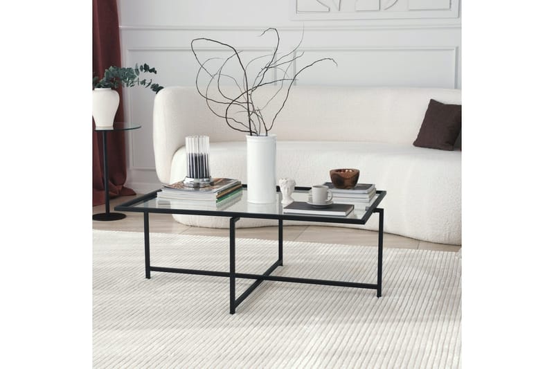 Sohvapöytä Wifst 94x35x94 cm - Musta - Huonekalut - Pöytä & ruokailuryhmä - Sohvapöytä