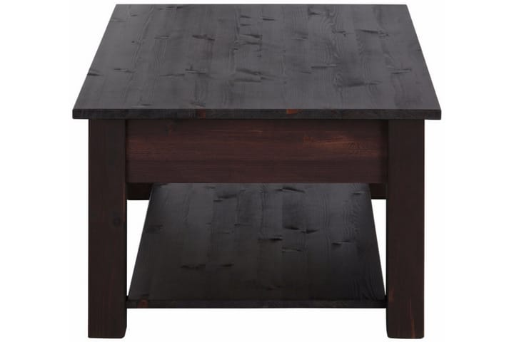Sohvapöytä Yamina 100 cm Säilytyksellä 2 laatikkoa+Hylly - Musta - Sohvapöytä