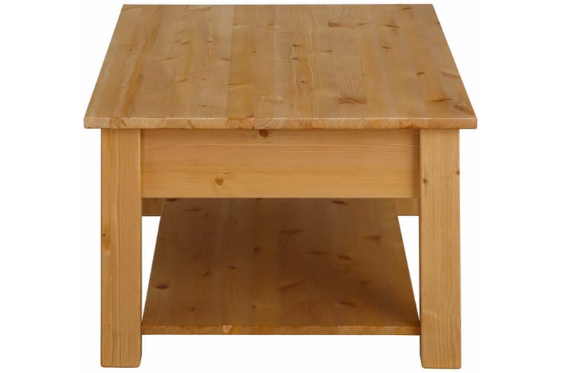 Sohvapöytä Yamina 100 cm Säilytyksellä 2 laatikkoa+Hylly - Ruskea - Huonekalut - Pöytä & ruokailuryhmä - Sohvapöytä