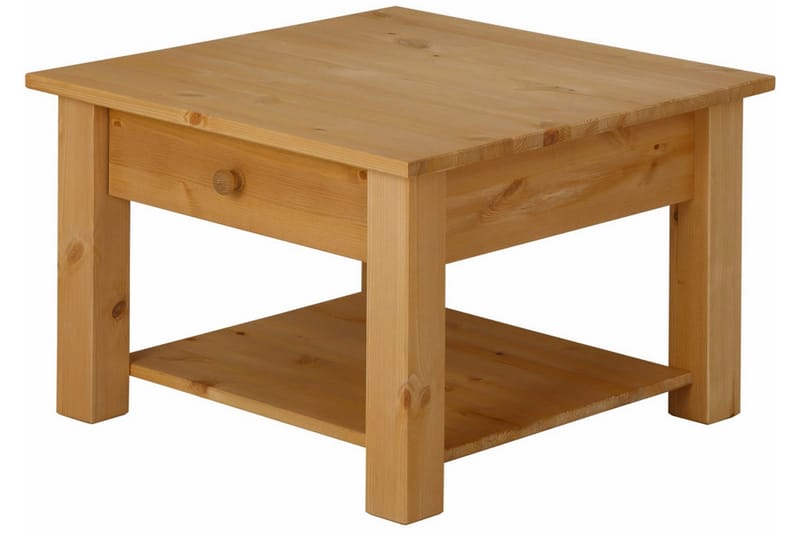 Sohvapöytä Yamina 60 cm Säilytyksellä Laatikko+Hylly - Ruskea - Huonekalut - Pöytä & ruokailuryhmä - Sohvapöytä