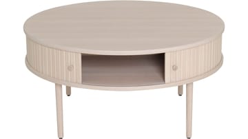 Sohvapöytä Yngvar Ø90 cm - Valkopigmentoitu tammi - Huonekalut - Pöytä & ruokailuryhmä - Sohvapöytä