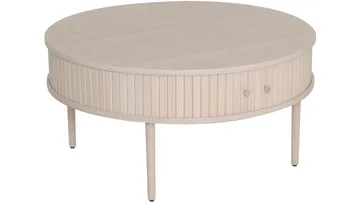 Sohvapöytä Yngvar Ø90 cm - Valkopigmentoitu tammi - Huonekalut - Pöytä & ruokailuryhmä - Sohvapöytä