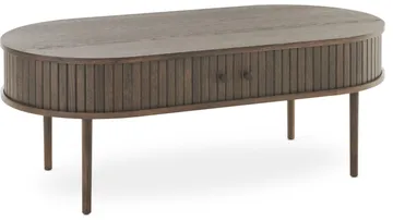 Sohvapöytä Yngvar 120x60 cm - Ruskeaksi lakattu tammi - Huonekalut - Pöytä & ruokailuryhmä - Sohvapöytä