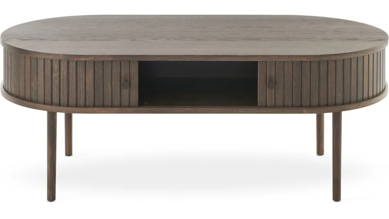 Sohvapöytä Yngvar 120x60 cm - Ruskeaksi lakattu tammi - Huonekalut - Pöytä & ruokailuryhmä - Sohvapöytä