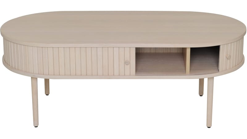 Sohvapöytä Yngvar 120x60 cm - Valkopigmentoitu tammi - Huonekalut - Pöytä & ruokailuryhmä - Sohvapöytä