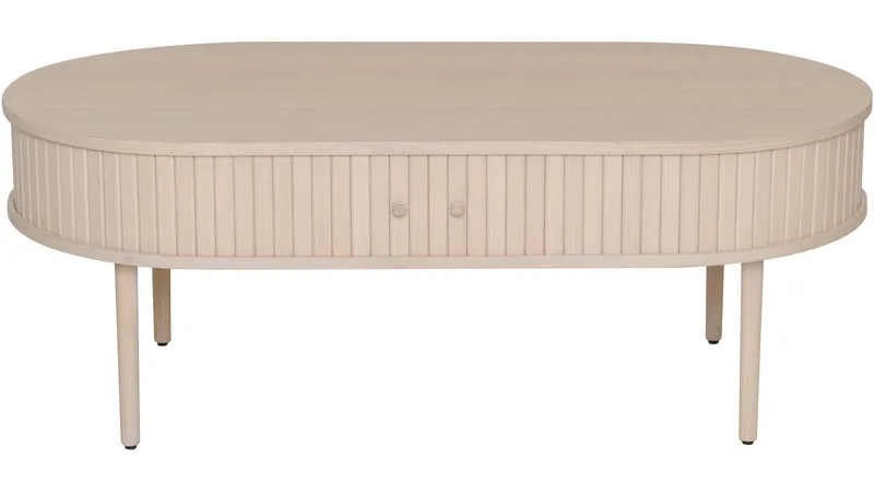 Sohvapöytä Yngvar 120x60 cm, Valkopigmentoitu tammi