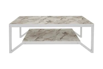 Sohvapöytä Zakkum 60x45,8x120 cm - Valkoinen - Huonekalut - Pöytä & ruokailuryhmä - Sohvapöytä