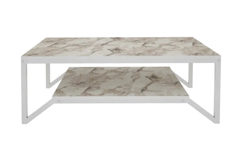 Sohvapöytä Zakkum 60x45,8x120 cm, Valkoinen