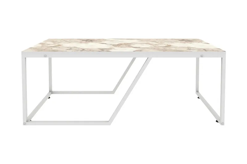 Sohvapöytä Zakkum 60x48x120 cm, Valkoinen