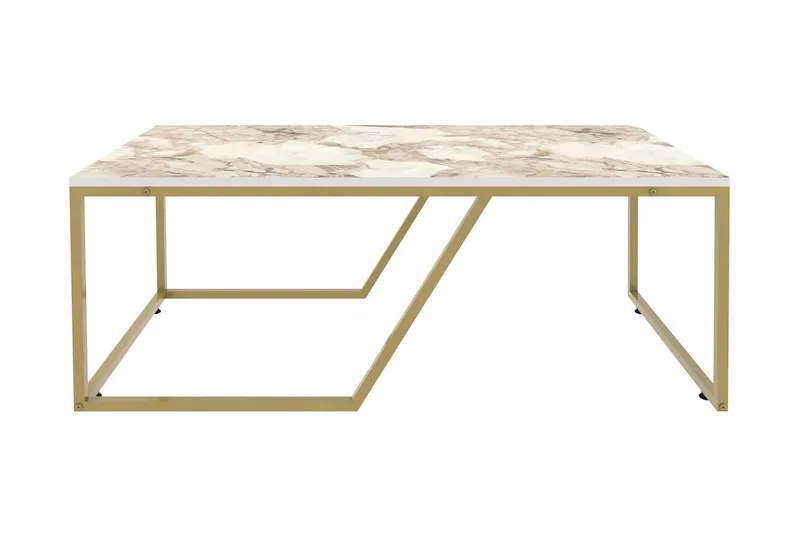 Sohvapöytä Zakkum 60x48x120 cm, Valkoinen