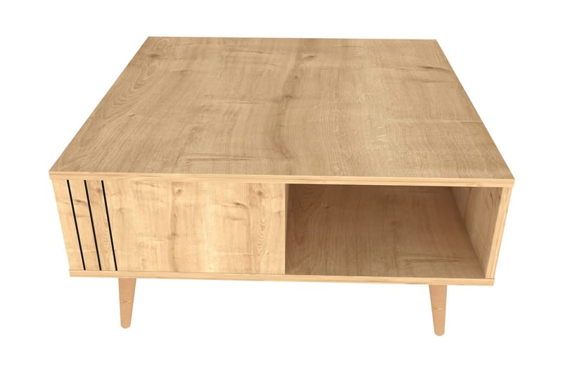 Sohvapöytä Zakkum 89,6x46,5x89,6 cm - Tammi - Huonekalut - Pöytä & ruokailuryhmä - Sohvapöytä